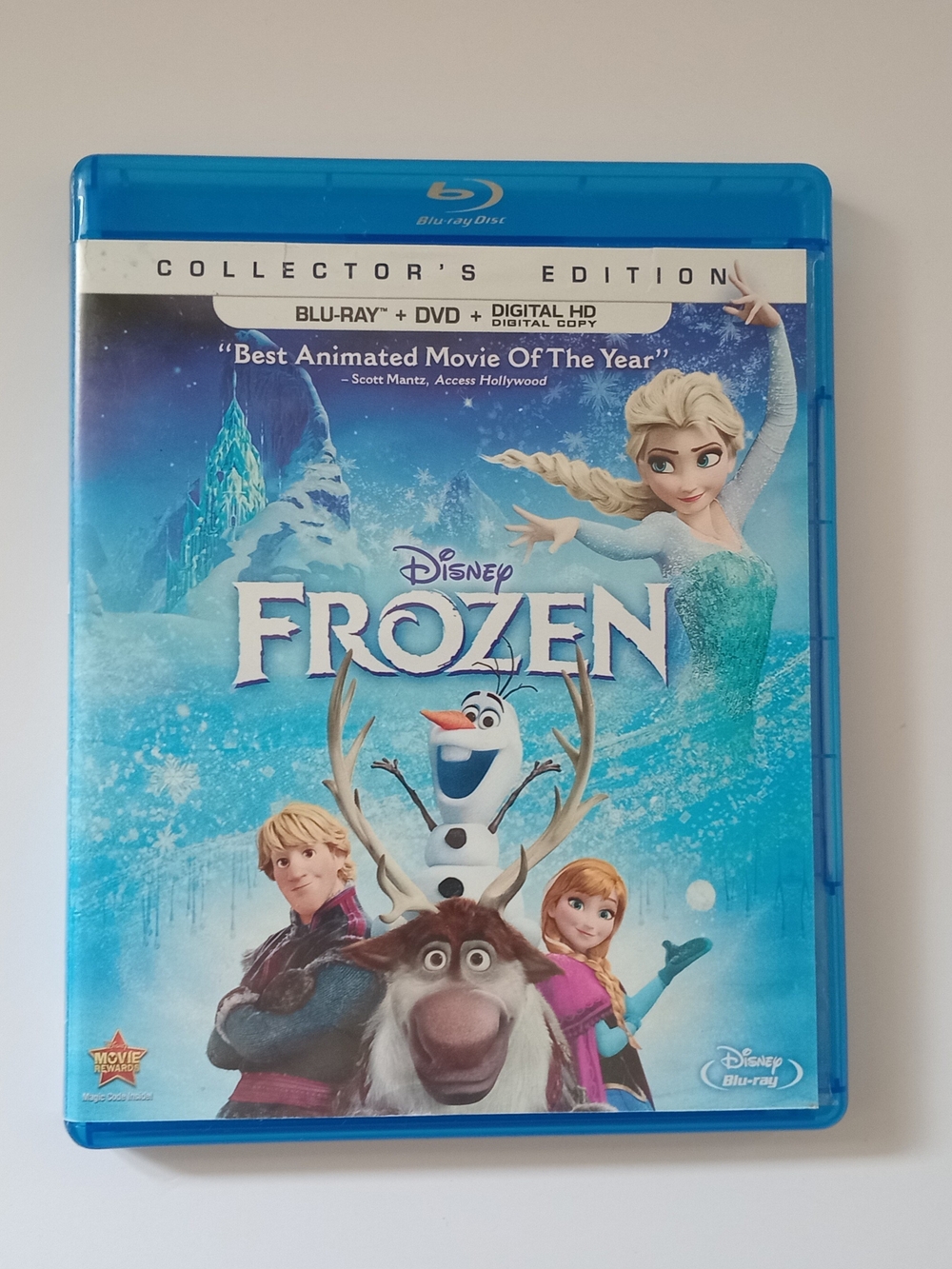 Disney Frozen Collector's Edition Blu-ray + DVD 2-Disc Combo VG